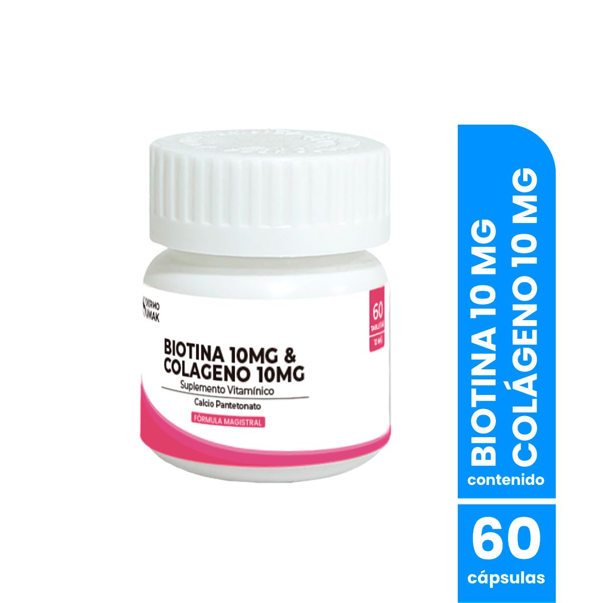 GENERICO - Biotina 10mg & Colageno 10mg 60capsulas Dermo Sumak