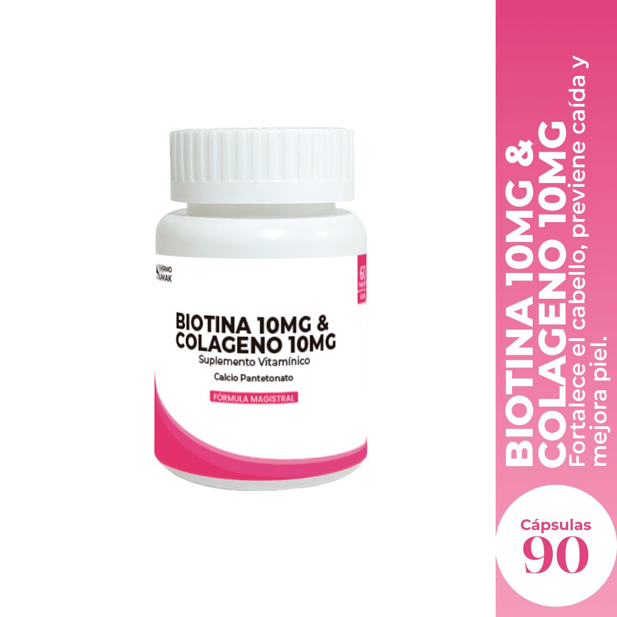 GENERICO - Biotina capsulas 90 und - Dermo Sumak