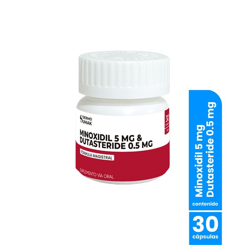 GENERICO - Minoxidil 5mg & Dutasteride 05 mg 30caps - DermoSumak