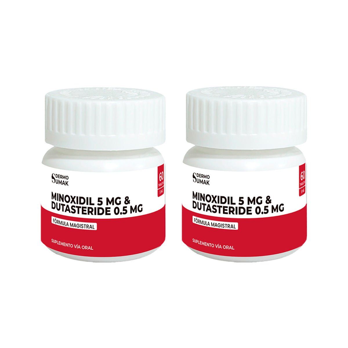GENERICO - Minoxidil 5 mg & Dutasteride 05 mg x 60 caps Dermo Sumak 2 Uni