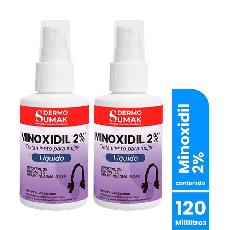 GENERICO - Loción Minoxidil Mujer 2% - Dermo Sumak 2 Uni