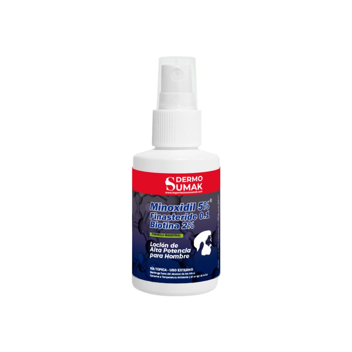 GENERICO - Locion Minoxidil 5% & Finasteride 01 & Biotina 2% 60ml Dermo Sumak