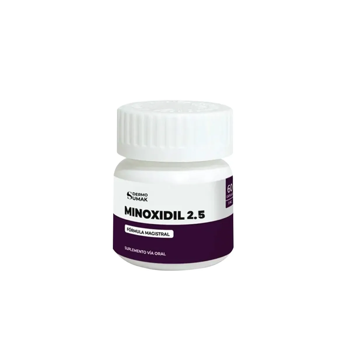 GENERICO - Minoxidil 2.5mg 60 capsulas - Dermo Sumak