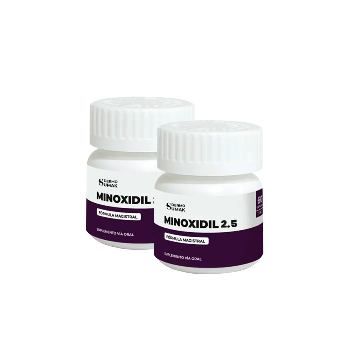 GENERICO - Minoxidil 2.5mg 60 capsulas - Dermo Sumak 2 Und