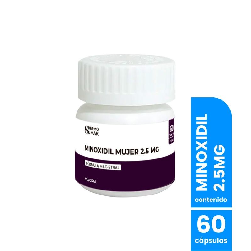 GENERICO - Minoxidil Mujer 2.5 mg - 60 caps Dermo Sumak
