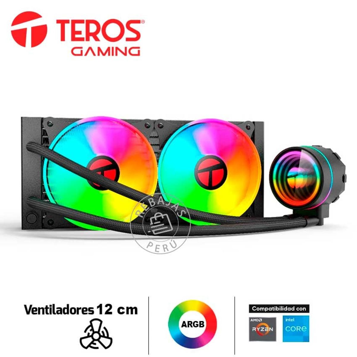 TEROS - Cooler Líquido TEROS TE-8164N ARGB 24cm IntelAMD TDP 265W