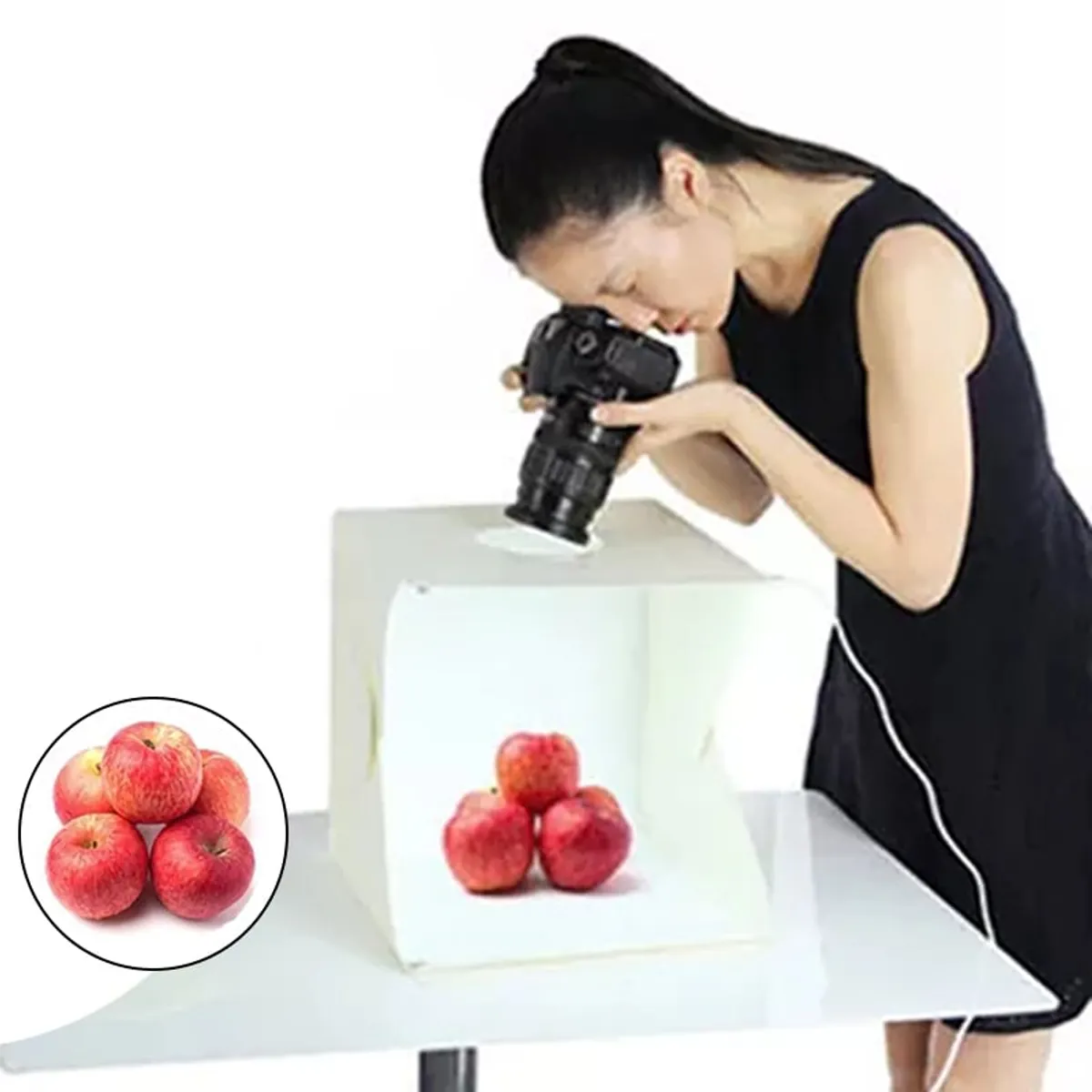 GENERICO - Estudio fotografico mod2 portatil doble luz led