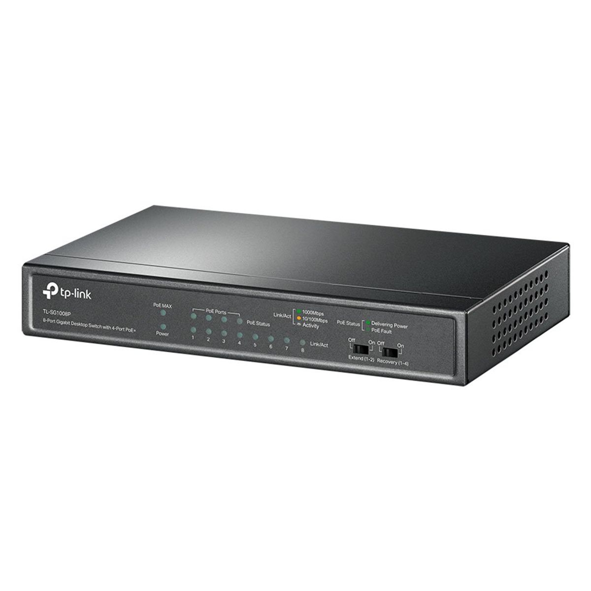 TP LINK - TP-LINK TL-SG1008P Switch PoE 8 Puertos Gigabit 64W