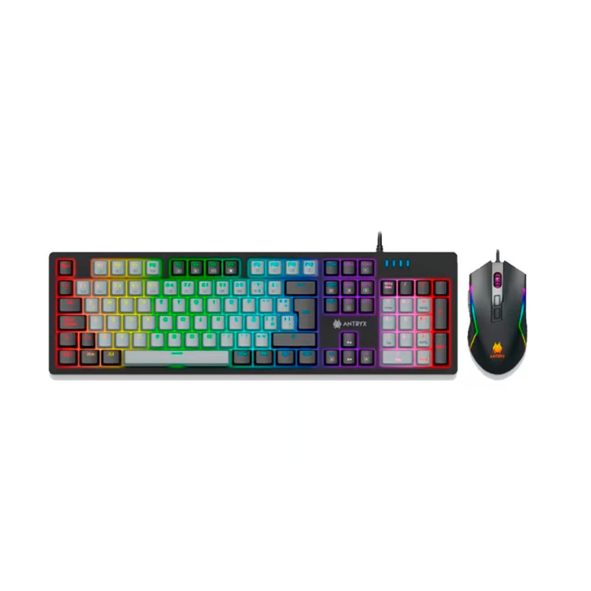ANTRYX - KIT ANTRYX GAMING TECLADO MECANICO + MOUSE GC-5600 BLACK RED SWITCH
