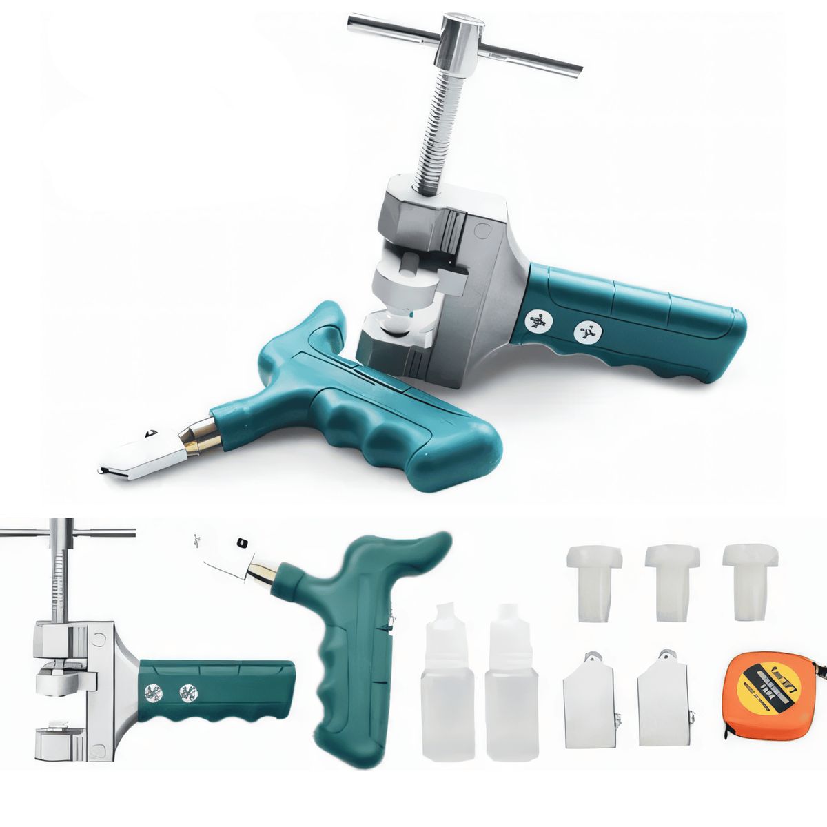 ROSH - Cortador de Vidrio + Gancho Atador de Alambre Multiuso