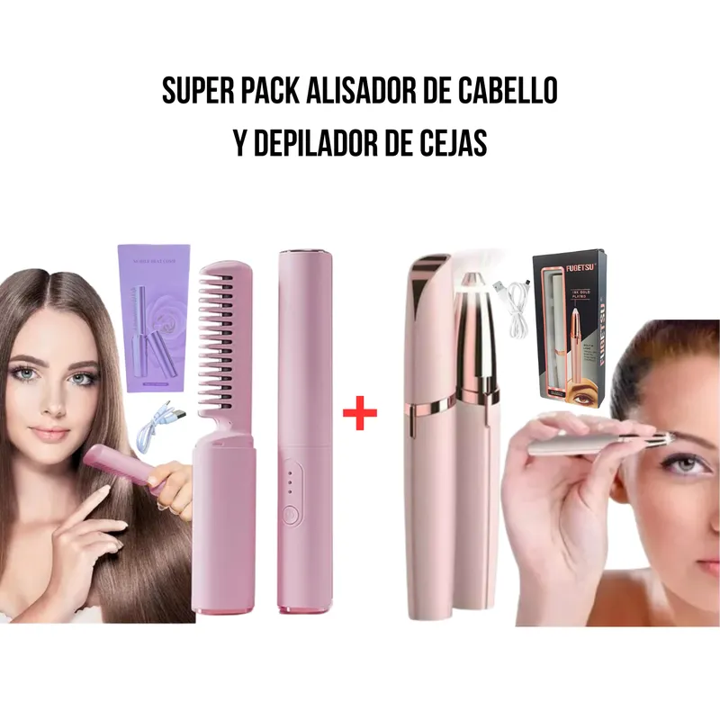 ROHS - Combo Esencial Peine Alisador + Depilador de Cejas