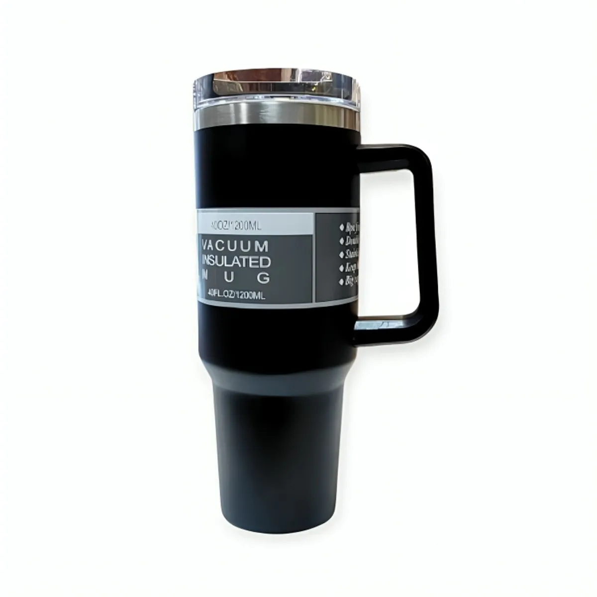 GENERICO - Termo Tomatodo Vaso con Asa de Acero Inoxidable de 1200 ml
