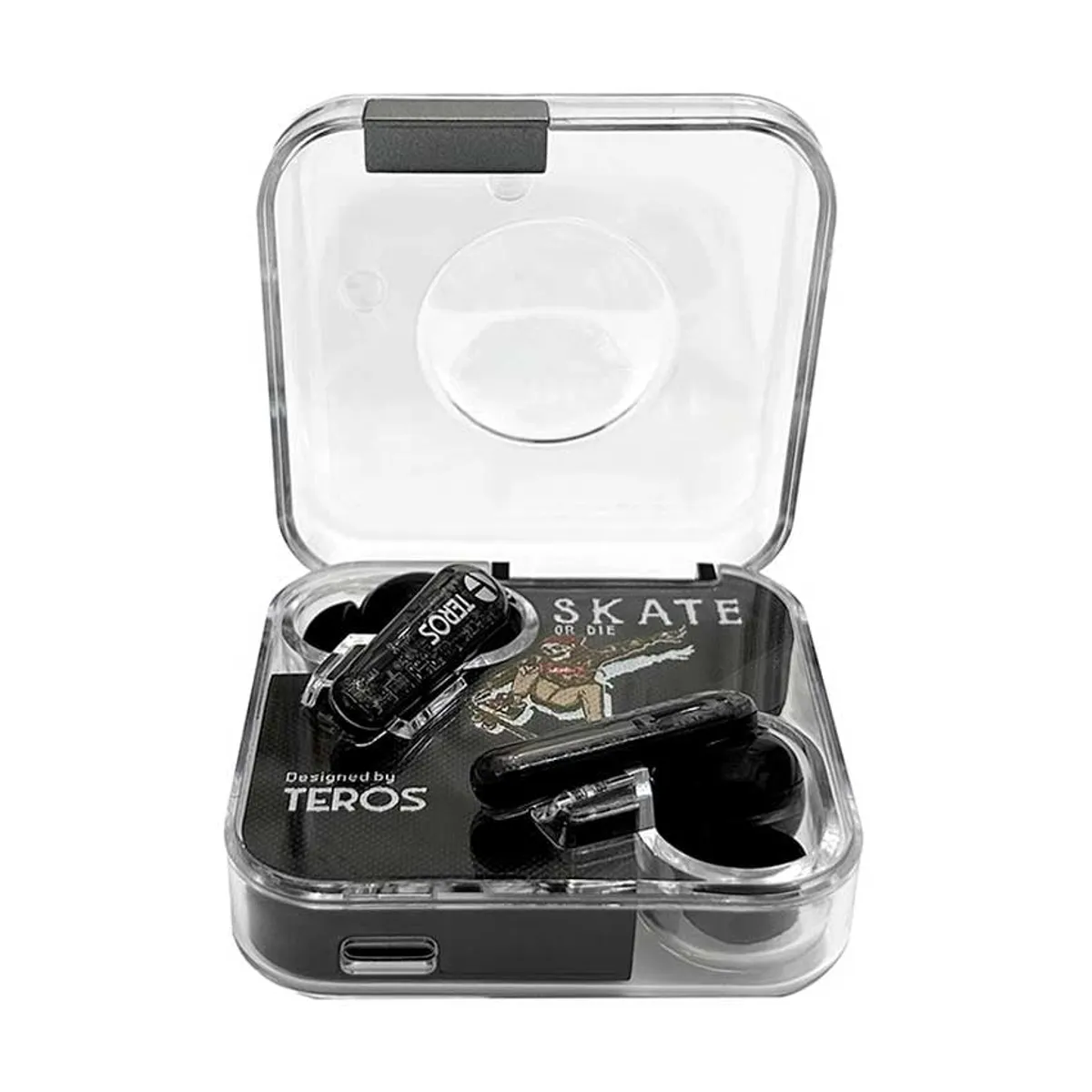 TEROS - Audífonos Bluetooth TEROS TE-8072N TWS 4h Música Control Táctil Negro