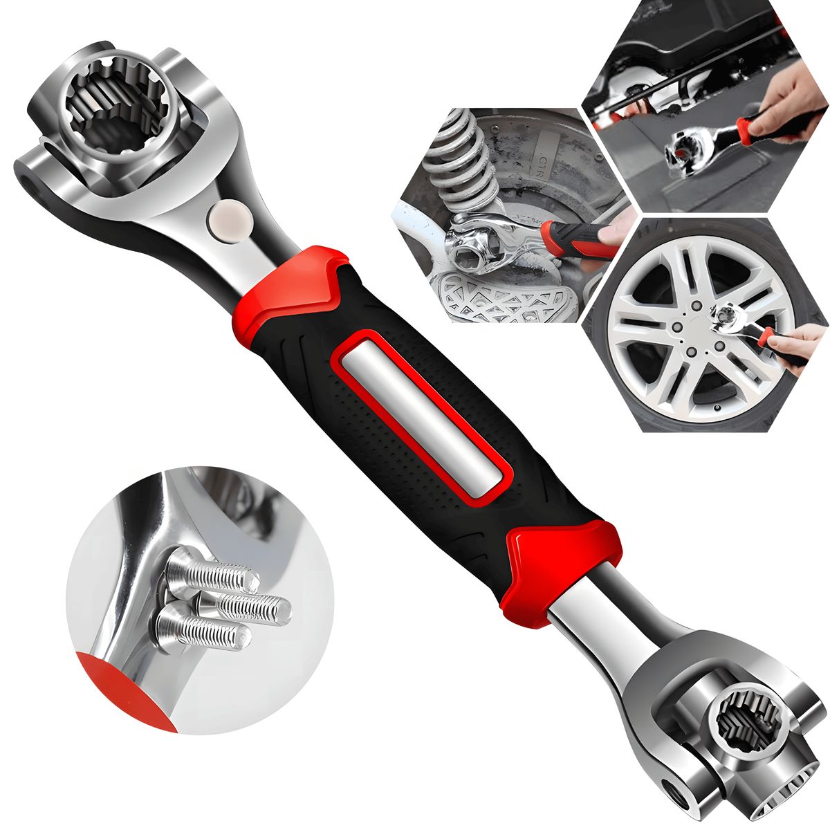 ROSH - Cortador de Vidrio + Llave 48 en 1 Multiuso Top Perú