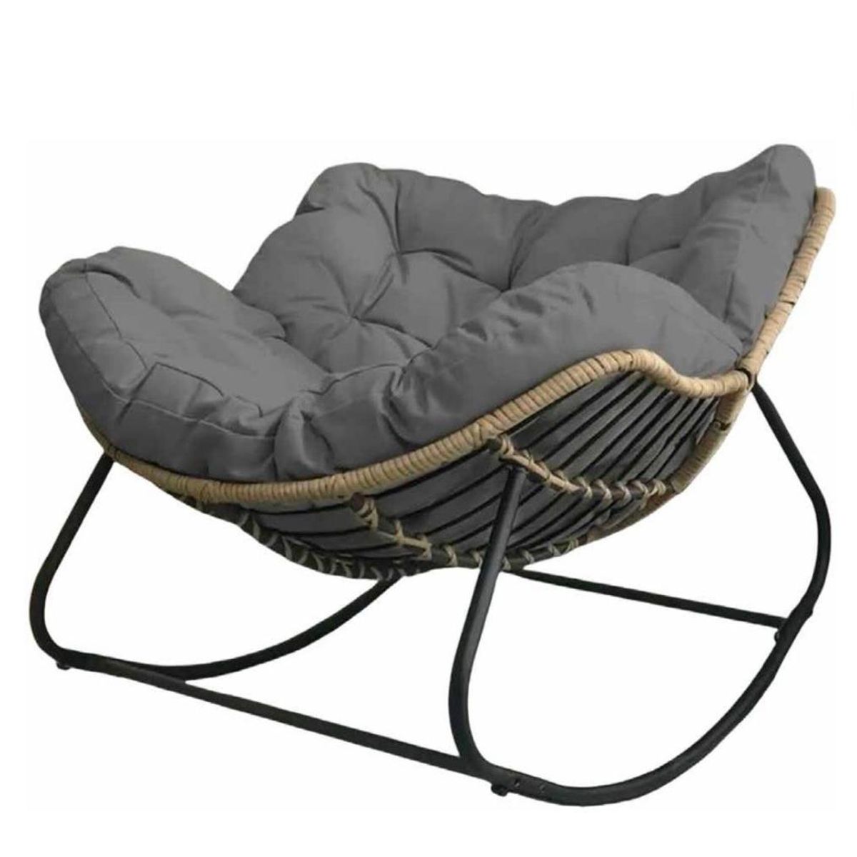 GENERICO - SILLA MECEDORA GRIS
