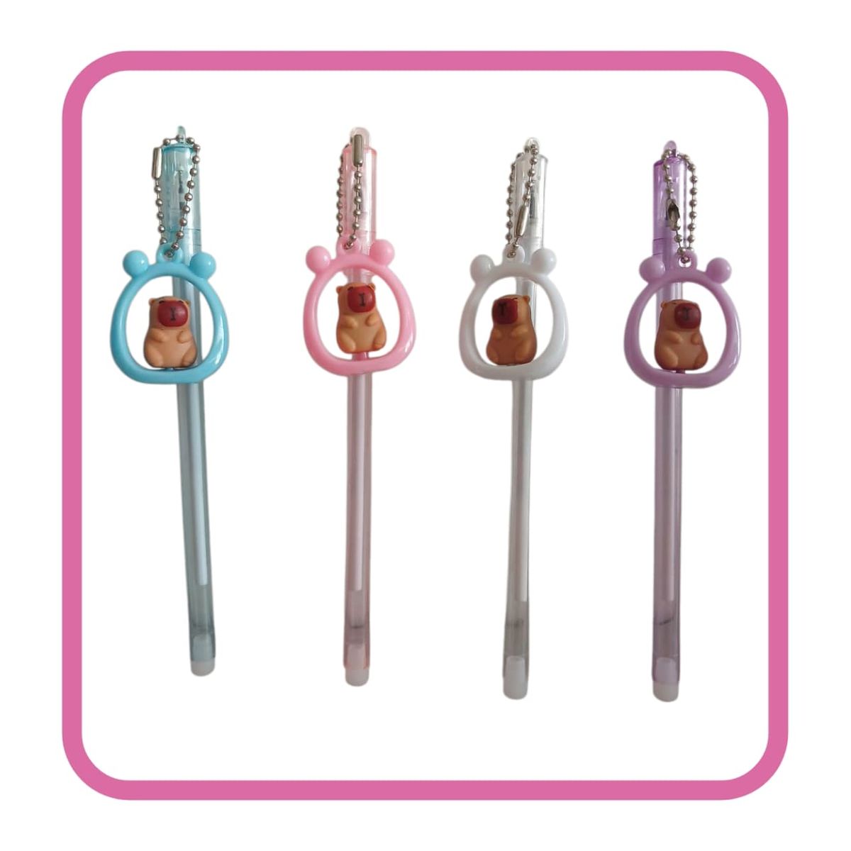 GENERICO - SET DE LAPICEROS CAPIBARA X 4UNIDADES