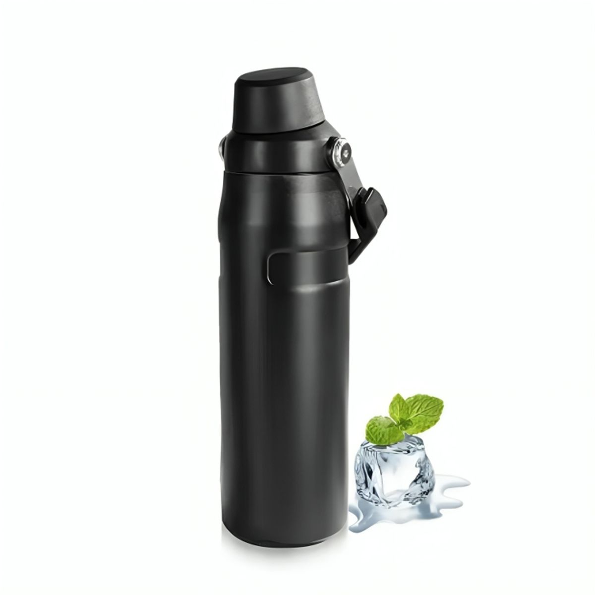 GENERICO - Termo Tomatodo Premium para Viaje Acero Inoxidable 1100 ml Negro