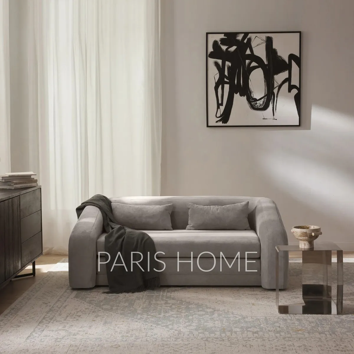 GENERICO - Sofá Cama 2 Cuerpos Foldz Tejido - Gris Oscuro