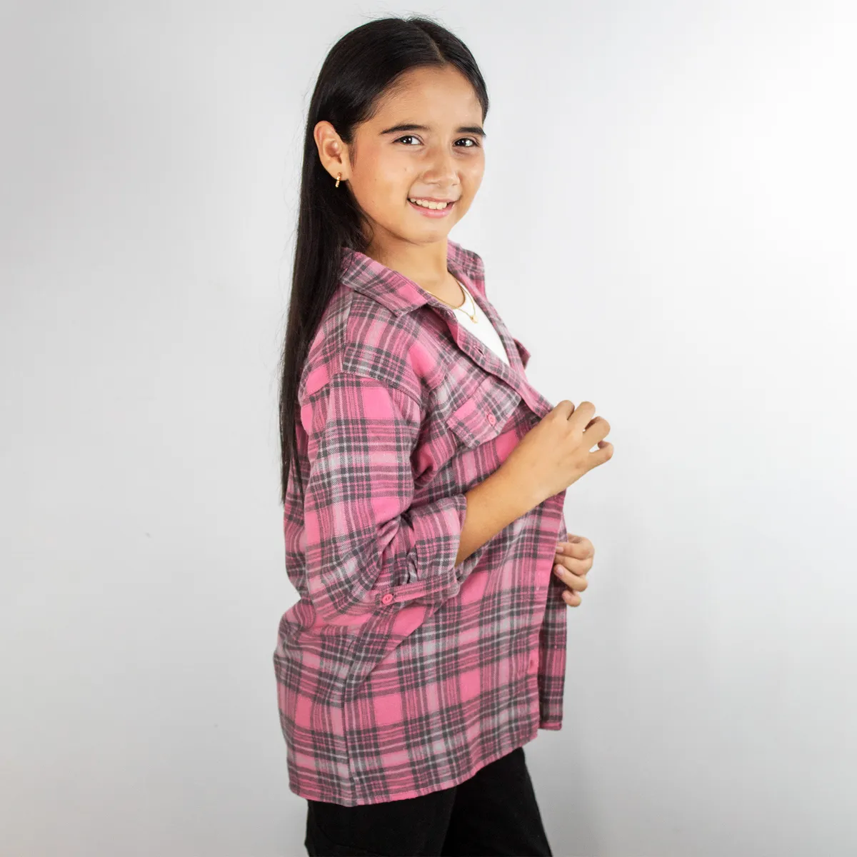 DANUS - BLUSA MANGA LARGA TAPA VILLELA  DANUS