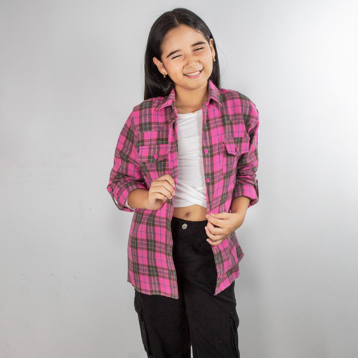 DANUS - BLUSA MANGA LARGA TAPA VILLELA  DANUS