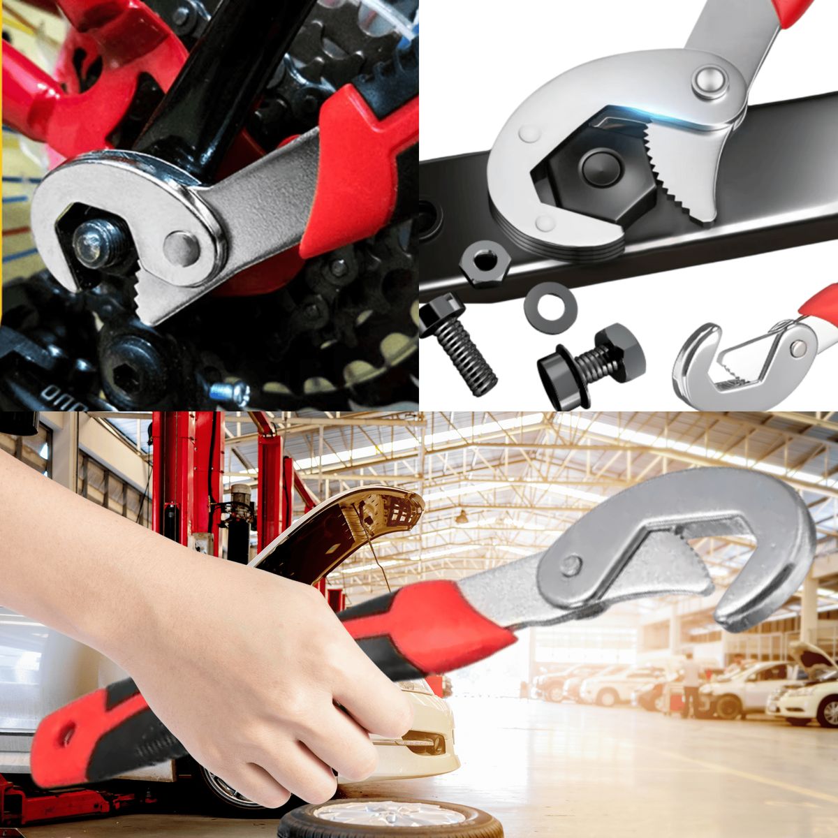 ROSH - Combo Profesional: Pistola Fulminante + 2 Llaves Francesas