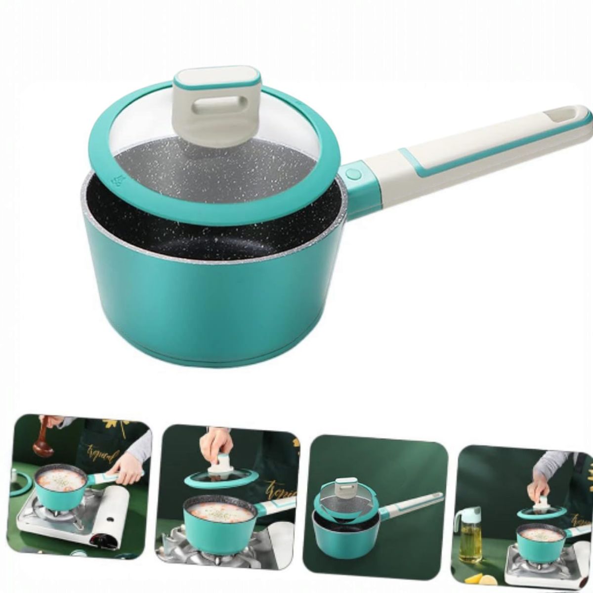 WELL BEING - Cacerola Antiadherente  Roca Volcánica  47L