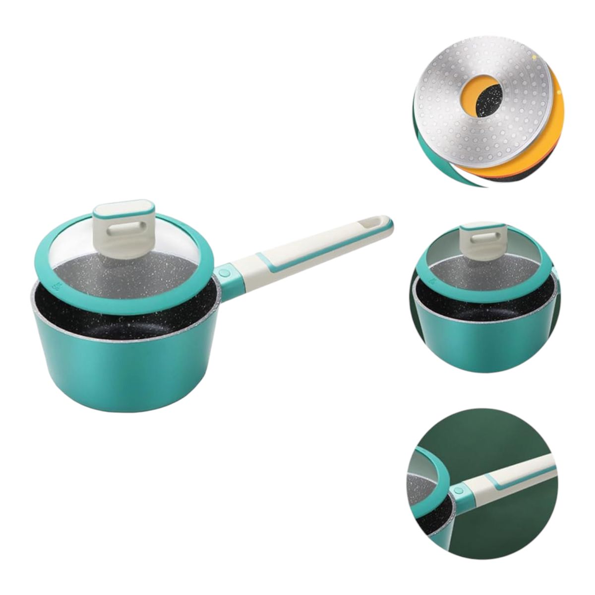 WELL BEING - Cacerola Antiadherente  Roca Volcánica  47L