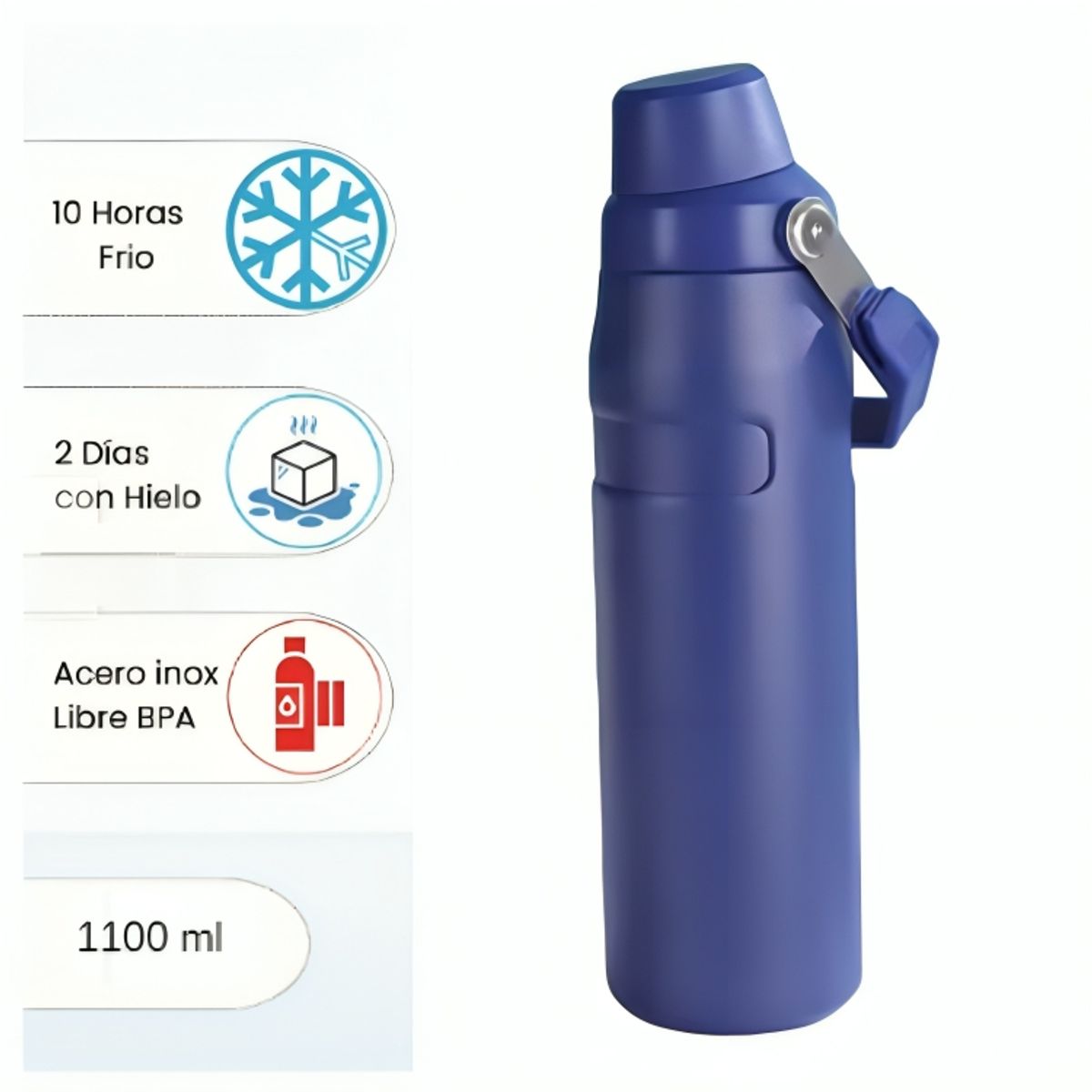 GENERICO - Termo Tomatodo Premium para Viaje Acero Inoxidable 1100 ml