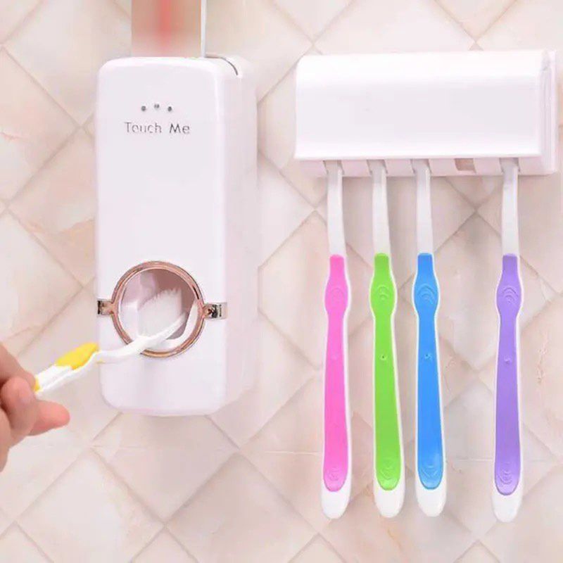 GENERICO - Dispensador automatico de pasta dental  porta cepillos