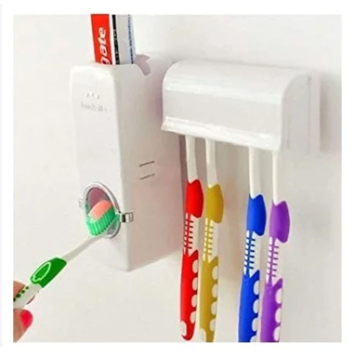 GENERICO - Dispensador automatico de pasta dental  porta cepillos