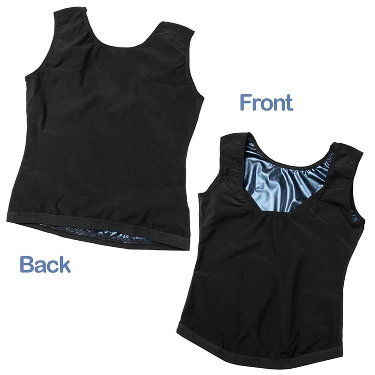 GENERICO - Chaleco Sauna Camiseta Fitness para Mujer