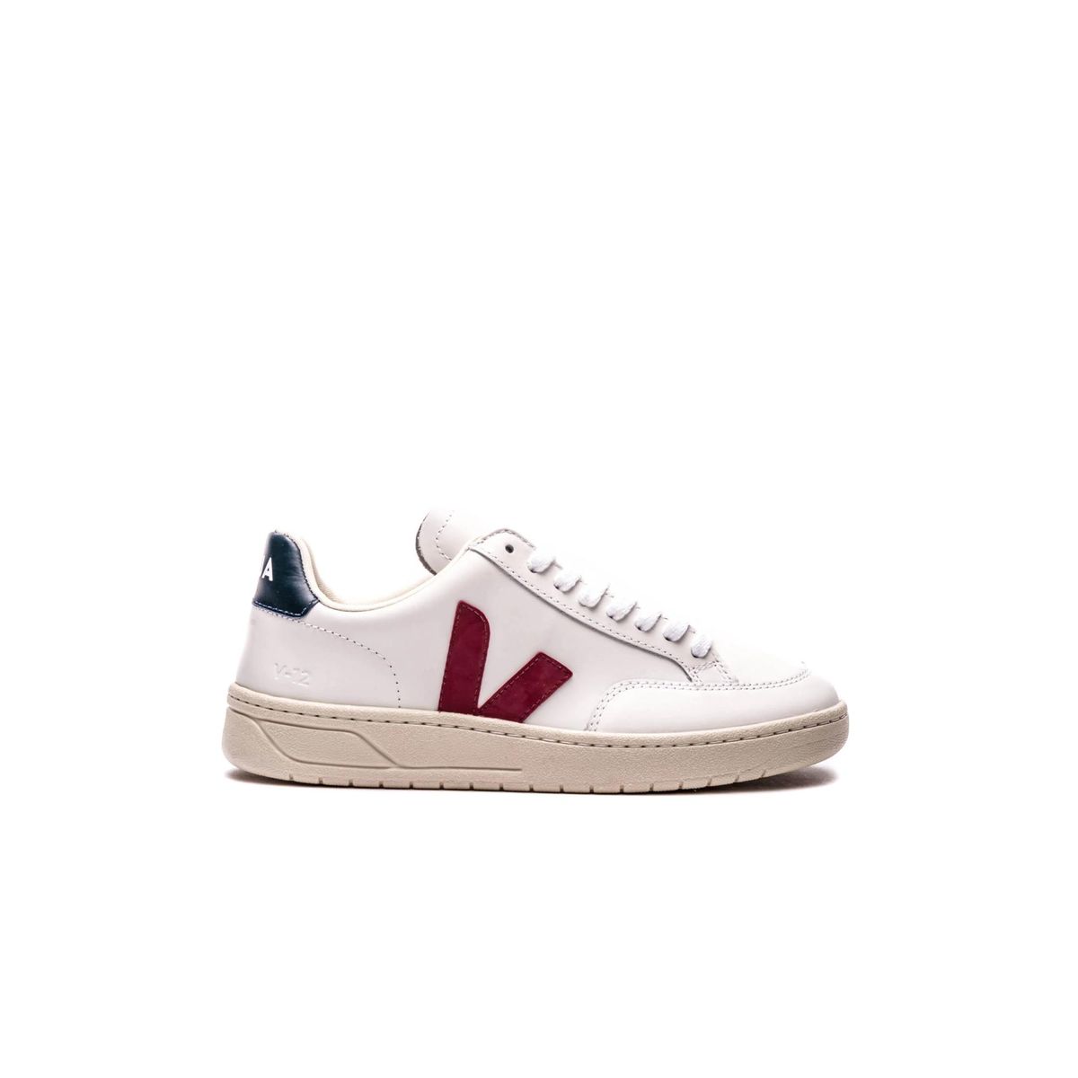 VEJA - Tenis veja de mujer v-12 marsala Blanco
