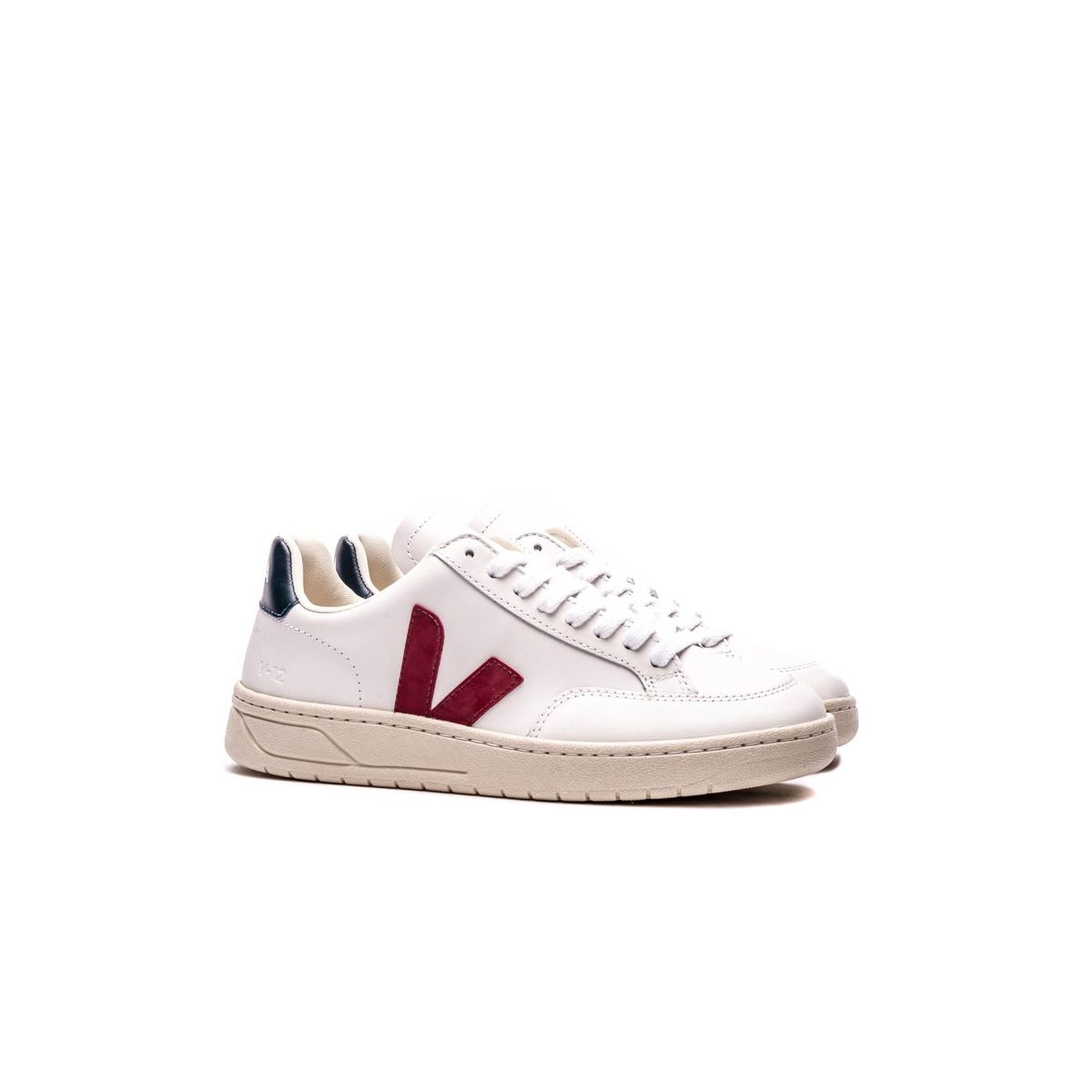 VEJA - Tenis veja de mujer v-12 marsala Blanco