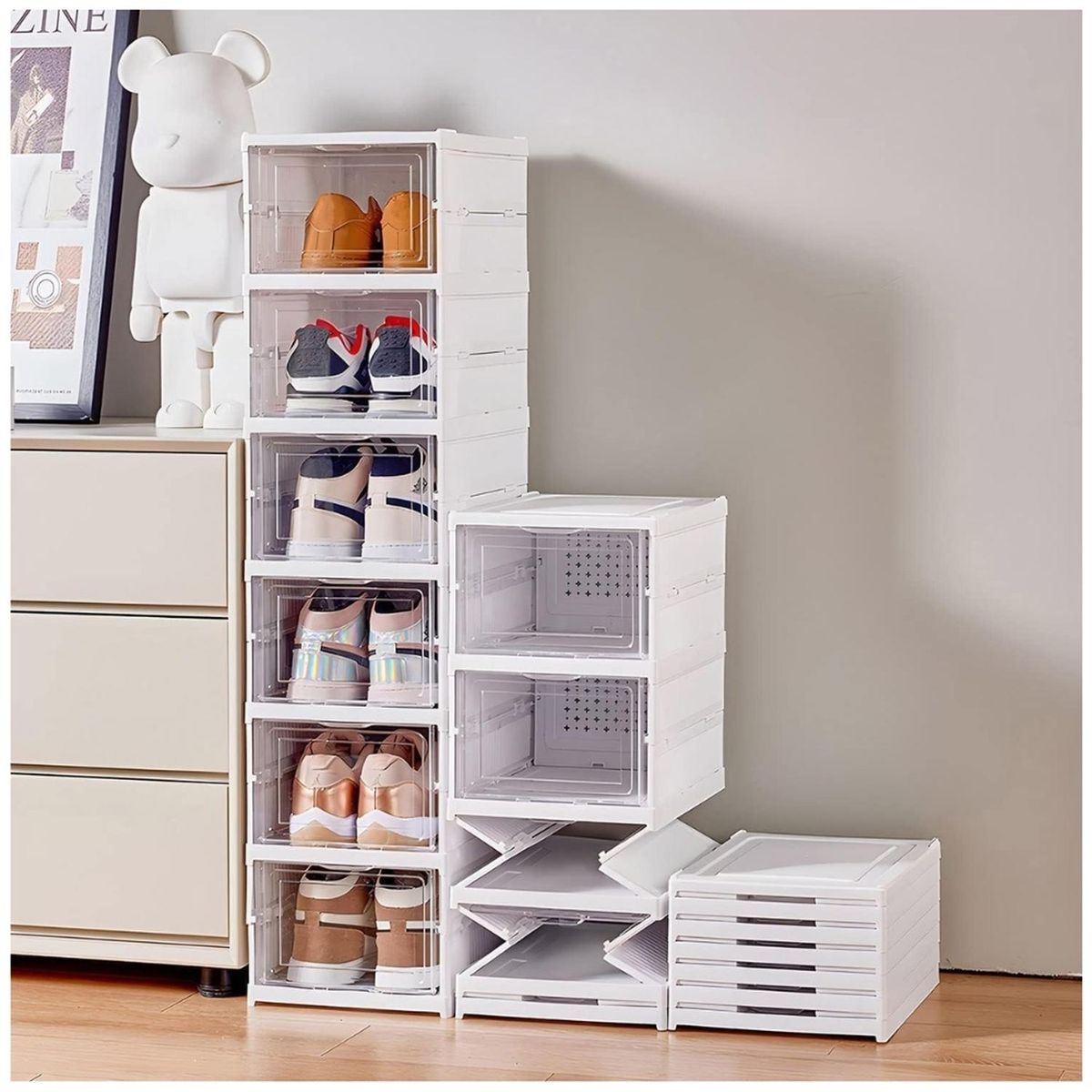 MINARI - Zapatera Organizador de Zapatos Plegable 6 Niveles Premium Z60