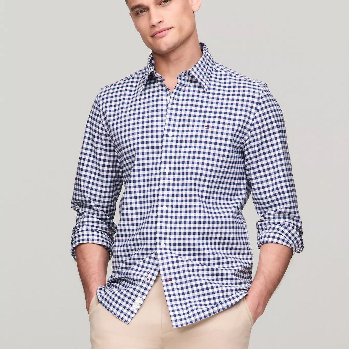 TOMMY HILFIGER - CAMISA M CLASSIC OXFORD GINGHAM RF SH TH