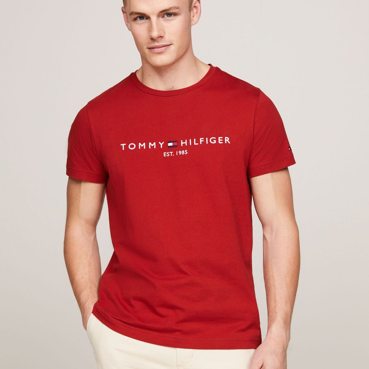 TOMMY HILFIGER - CAMISETA M/C TOMMY LOGO TEE