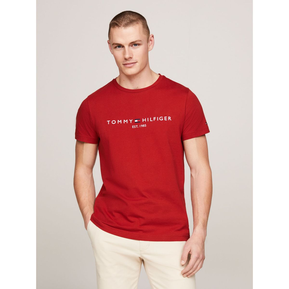 TOMMY HILFIGER - CAMISETA M/C TOMMY LOGO TEE