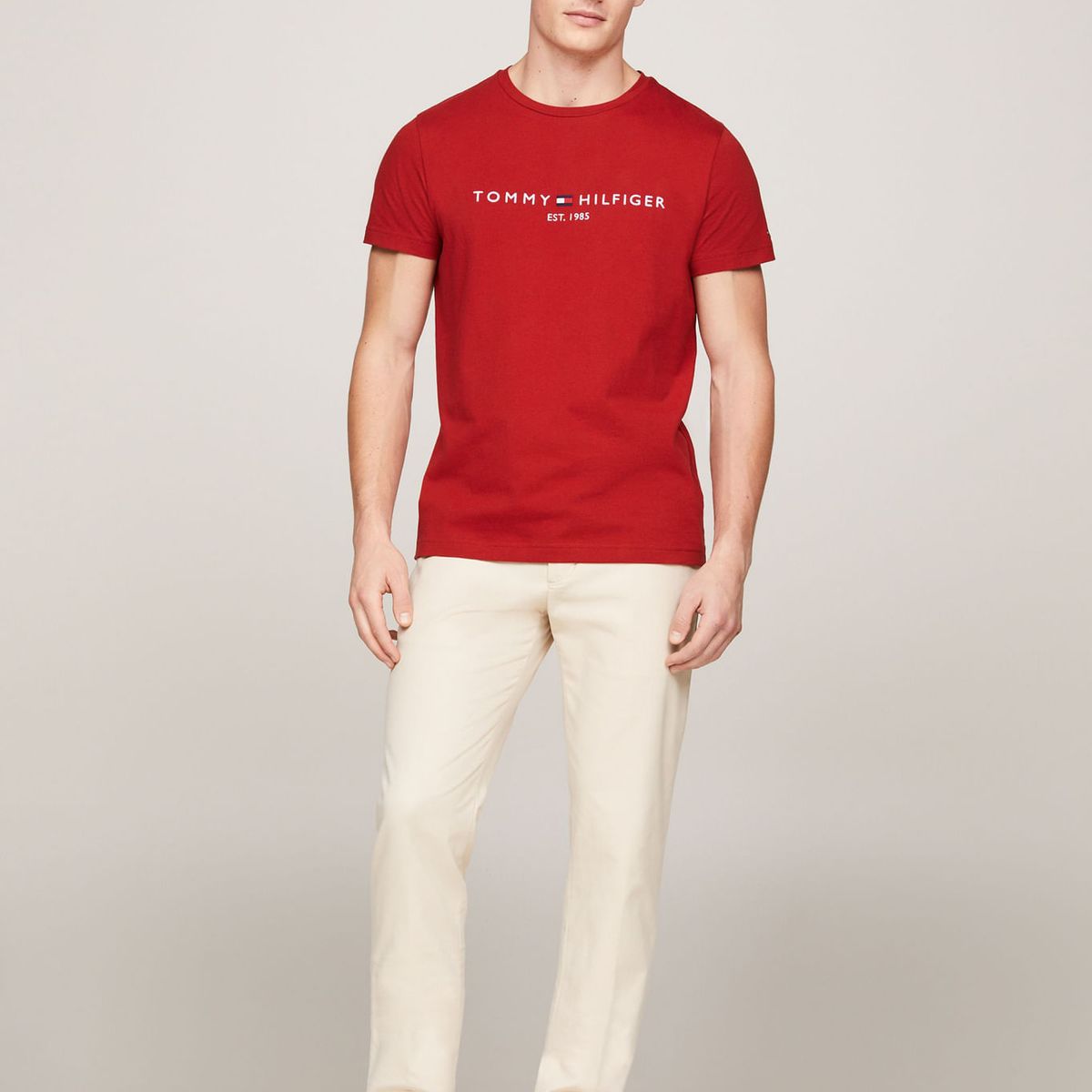 TOMMY HILFIGER - CAMISETA M/C TOMMY LOGO TEE