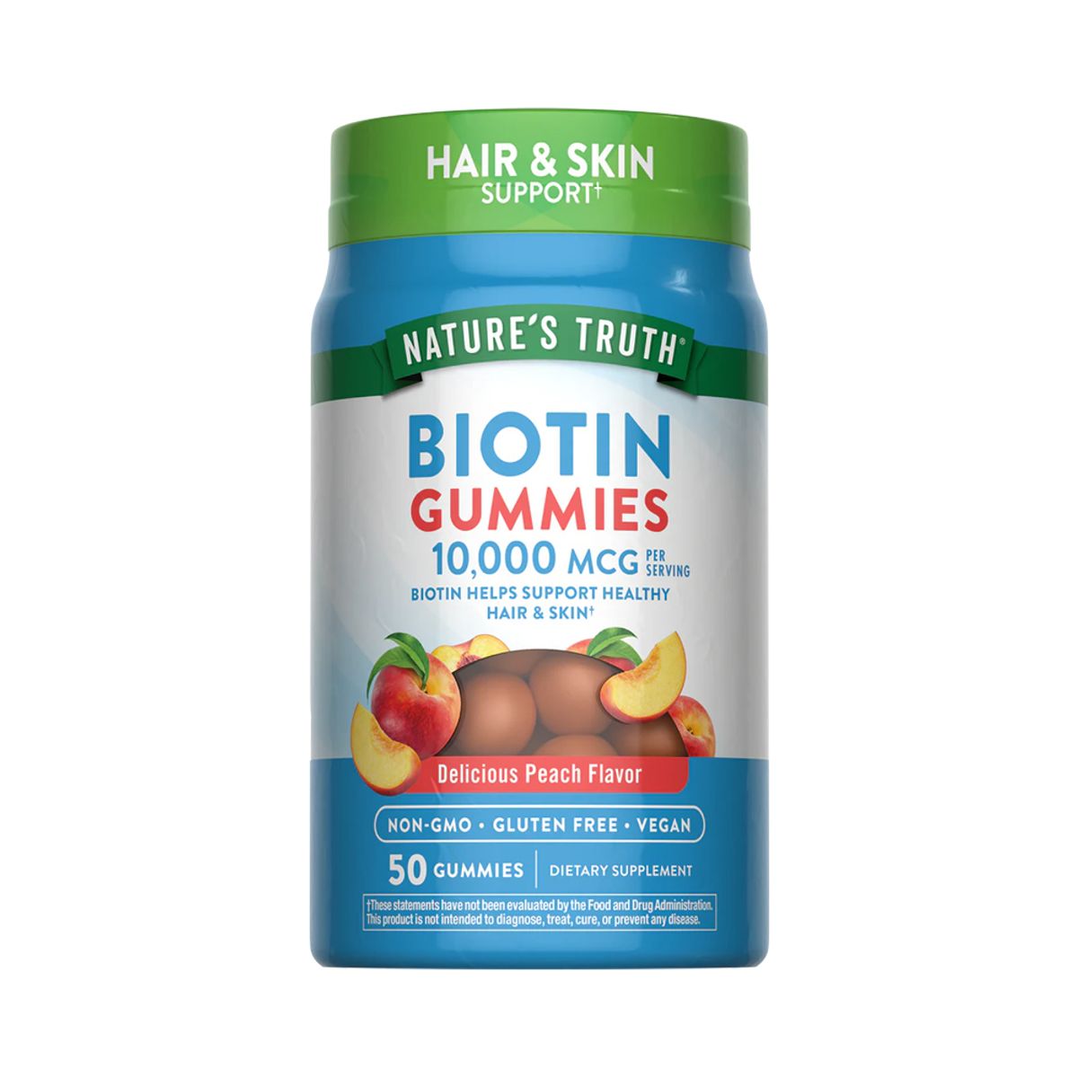 NATURE'S TRUTH - Biotina 10.000 mcg 50 Biotin Gummies Nature's Truth