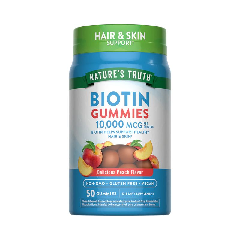 NATURE'S TRUTH - Biotina 10.000 mcg 50 Biotin Gummies Nature's Truth