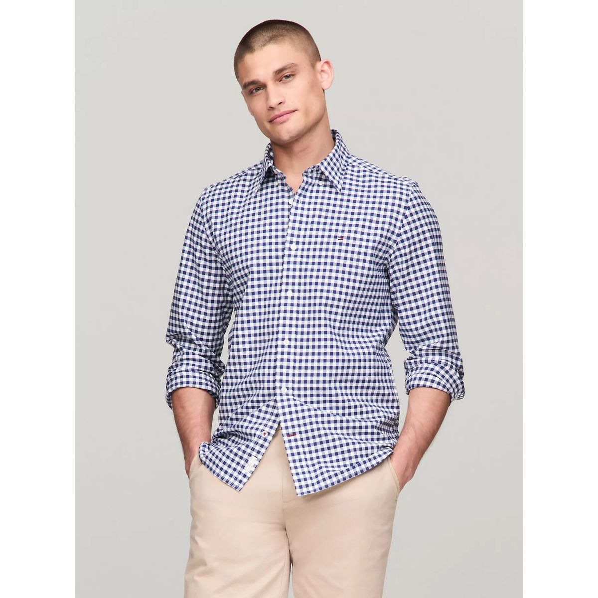TOMMY HILFIGER - CAMISA M CLASSIC OXFORD GINGHAM RF SH TH