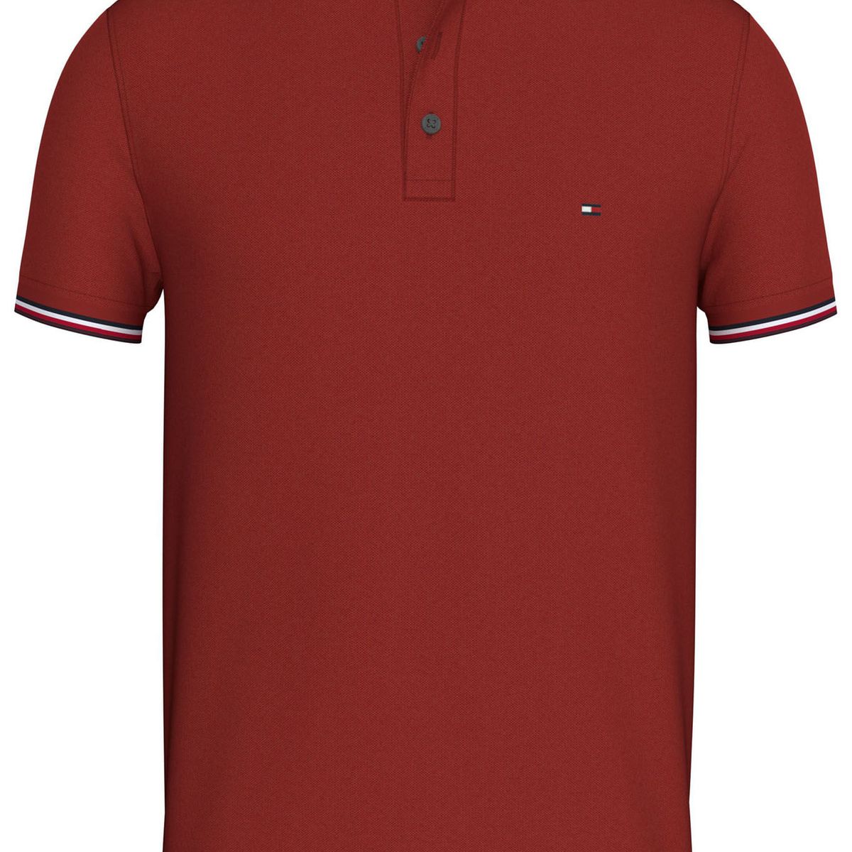 TOMMY HILFIGER - POLO M/C 1985 RWB TIPPED SLIM POLO