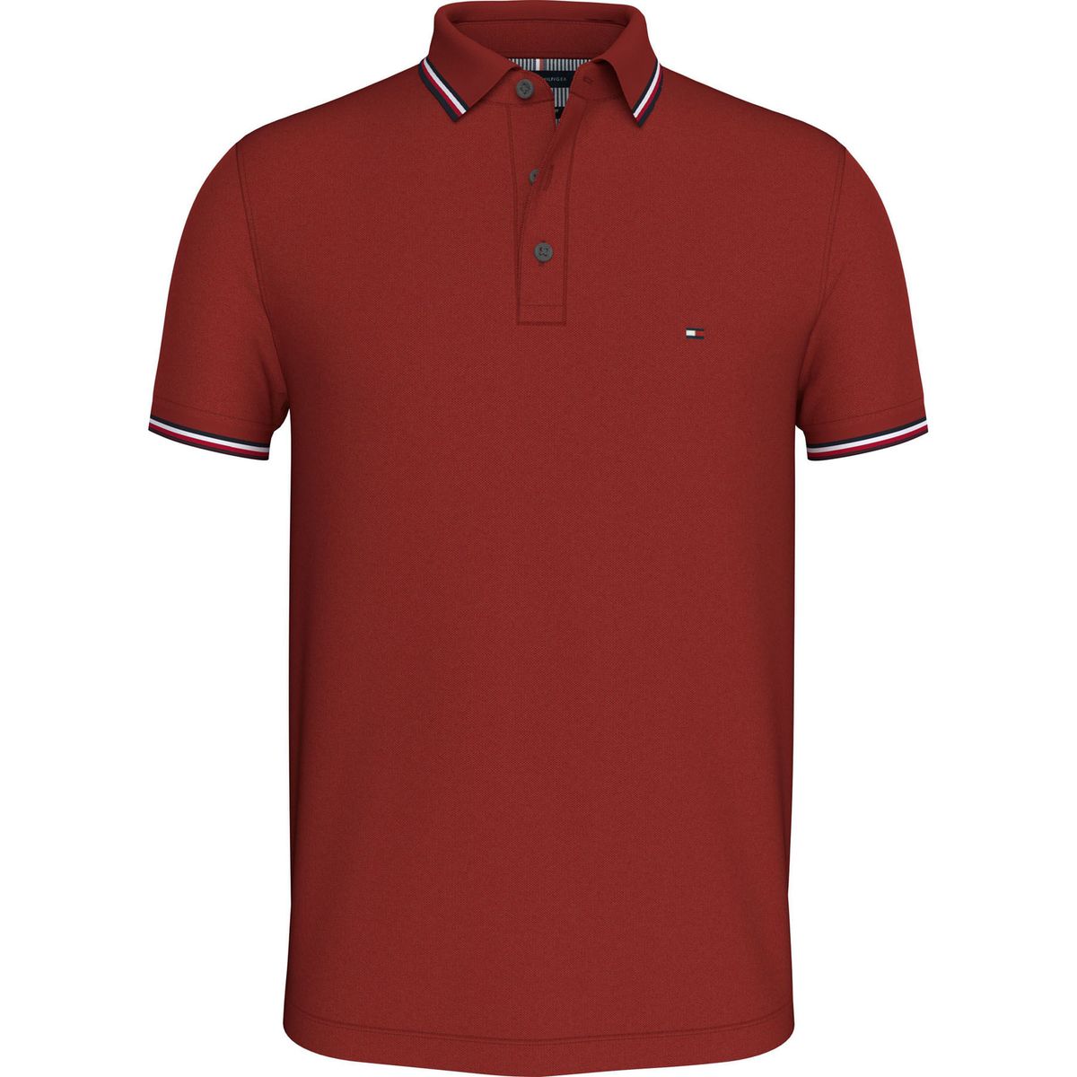 TOMMY HILFIGER - POLO M/C 1985 RWB TIPPED SLIM POLO