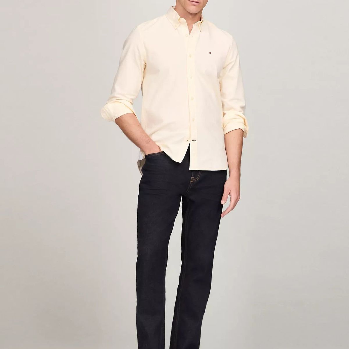 TOMMY HILFIGER - CAMISA M TOMMY STRETCH LS OXFORD STRI TH