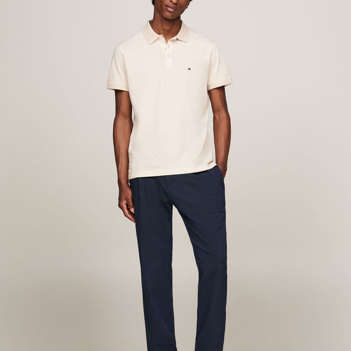 TOMMY HILFIGER - POLO M/C WCC TWO TONE ATHLETIC REG POLO