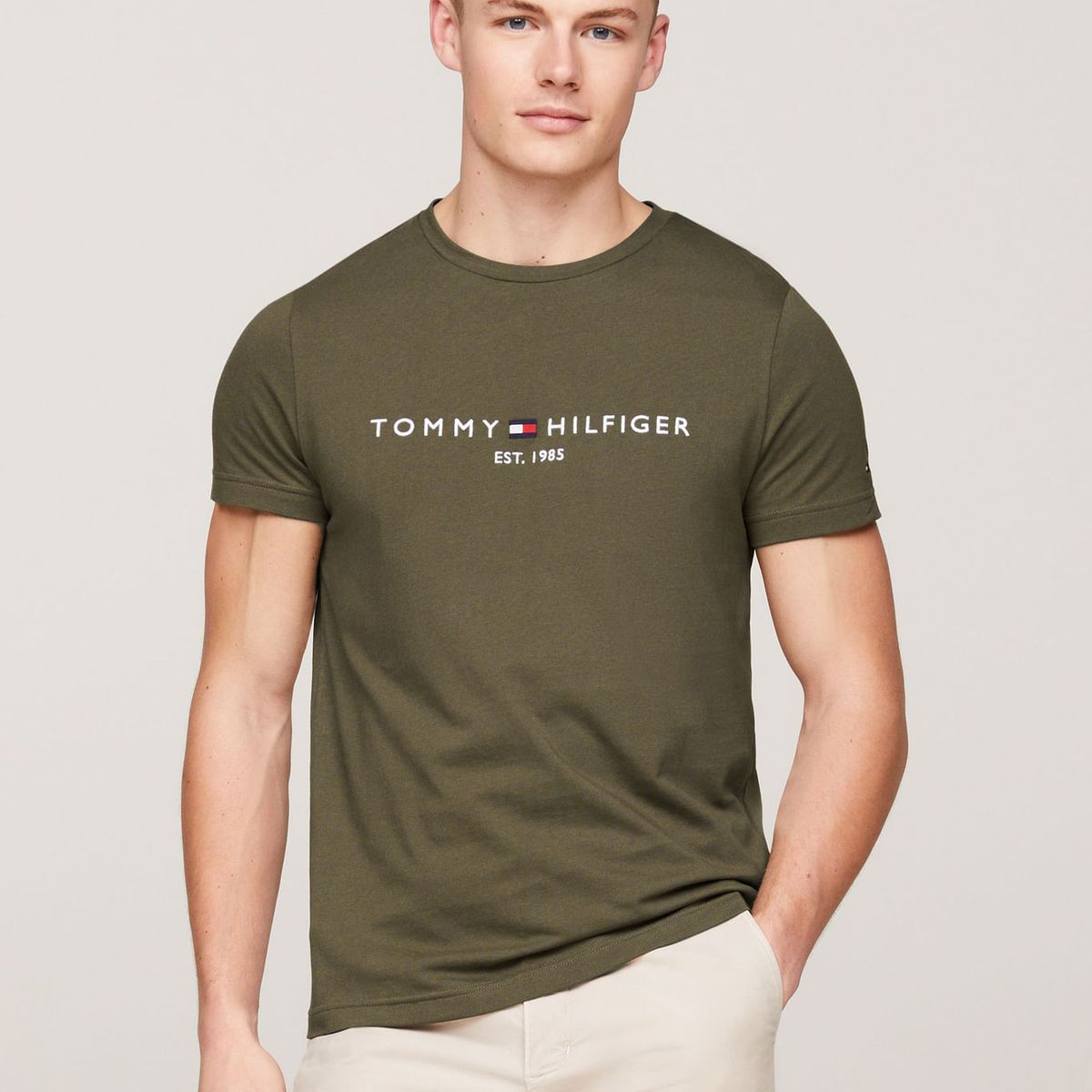TOMMY HILFIGER - CAMISETA M/C TOMMY LOGO TEE