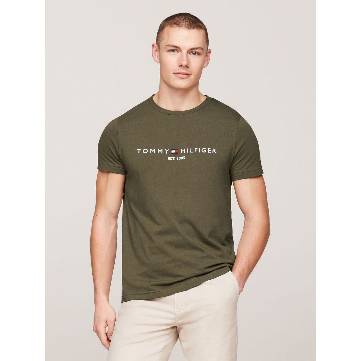 TOMMY HILFIGER - CAMISETA M/C TOMMY LOGO TEE