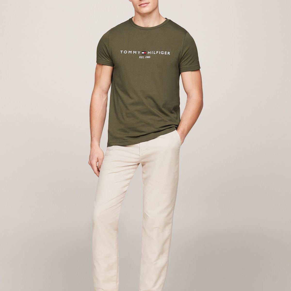 TOMMY HILFIGER - CAMISETA M/C TOMMY LOGO TEE