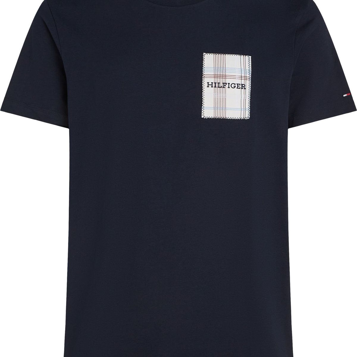 TOMMY HILFIGER - CAMISETA M/C MONOTYPE WOVEN LABEL TEE TH