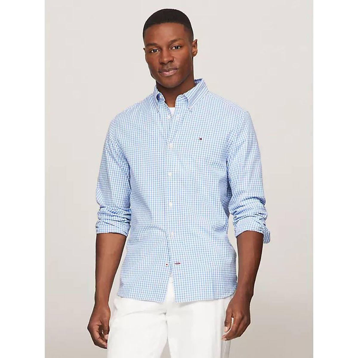 TOMMY HILFIGER - CAMISA M NATURAL SOFT GINGHAM SHIRT